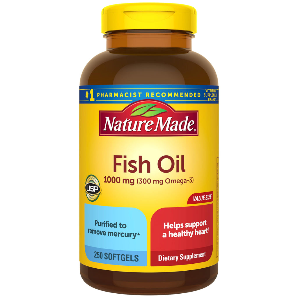 Fish Oil Omega 3 Supplements 1000mg Softgels Y49628