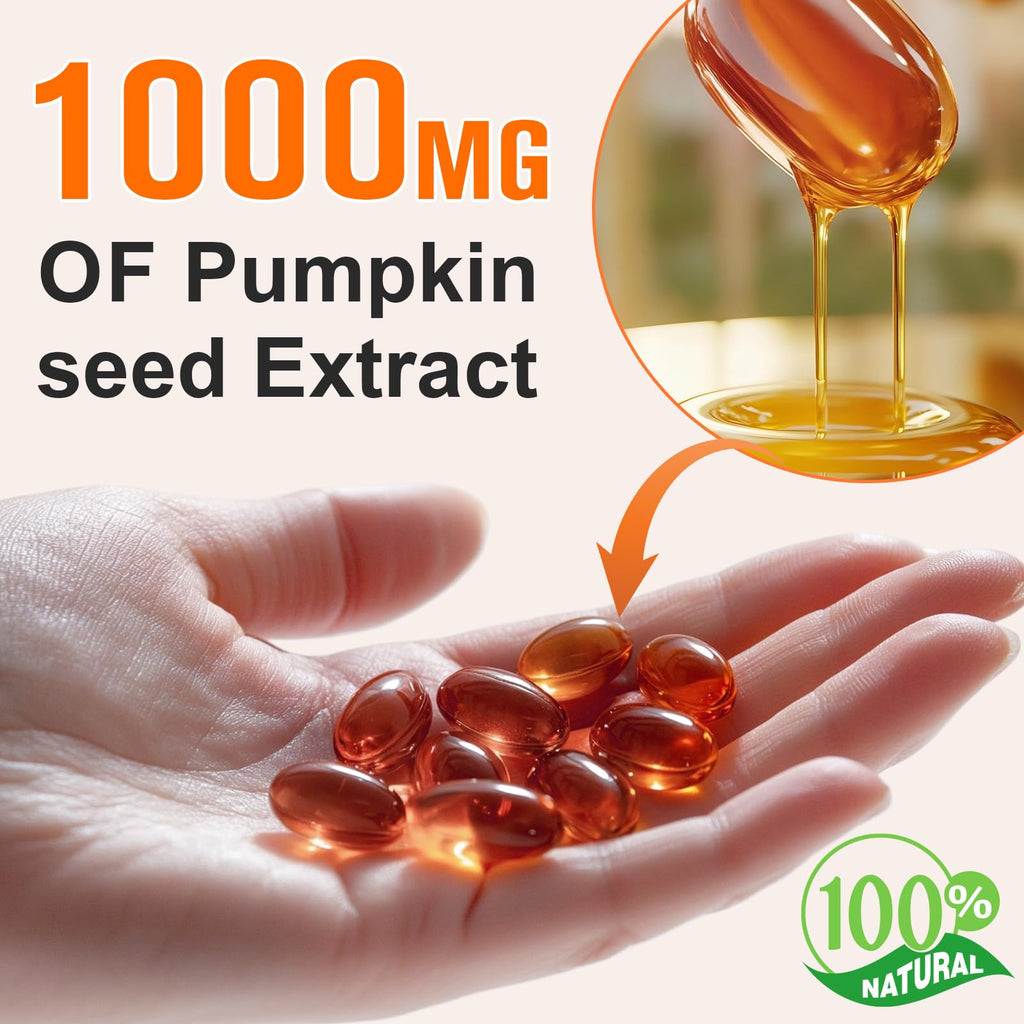 Pumpkin Seed Oil Capsules 1000mg 300 Softgels C10526