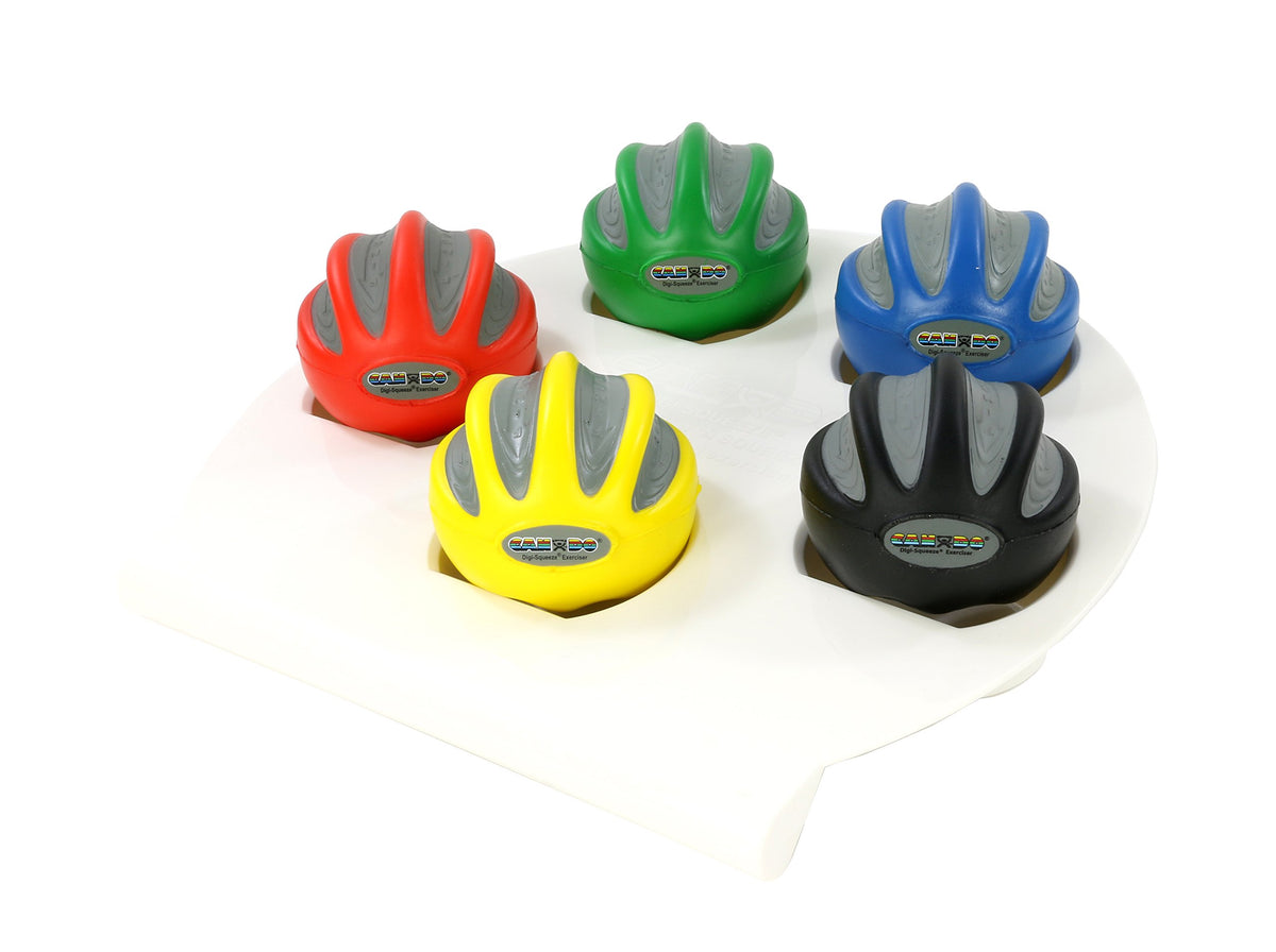 Hand Exerciser Set of 5 Pieces with Rack N838445