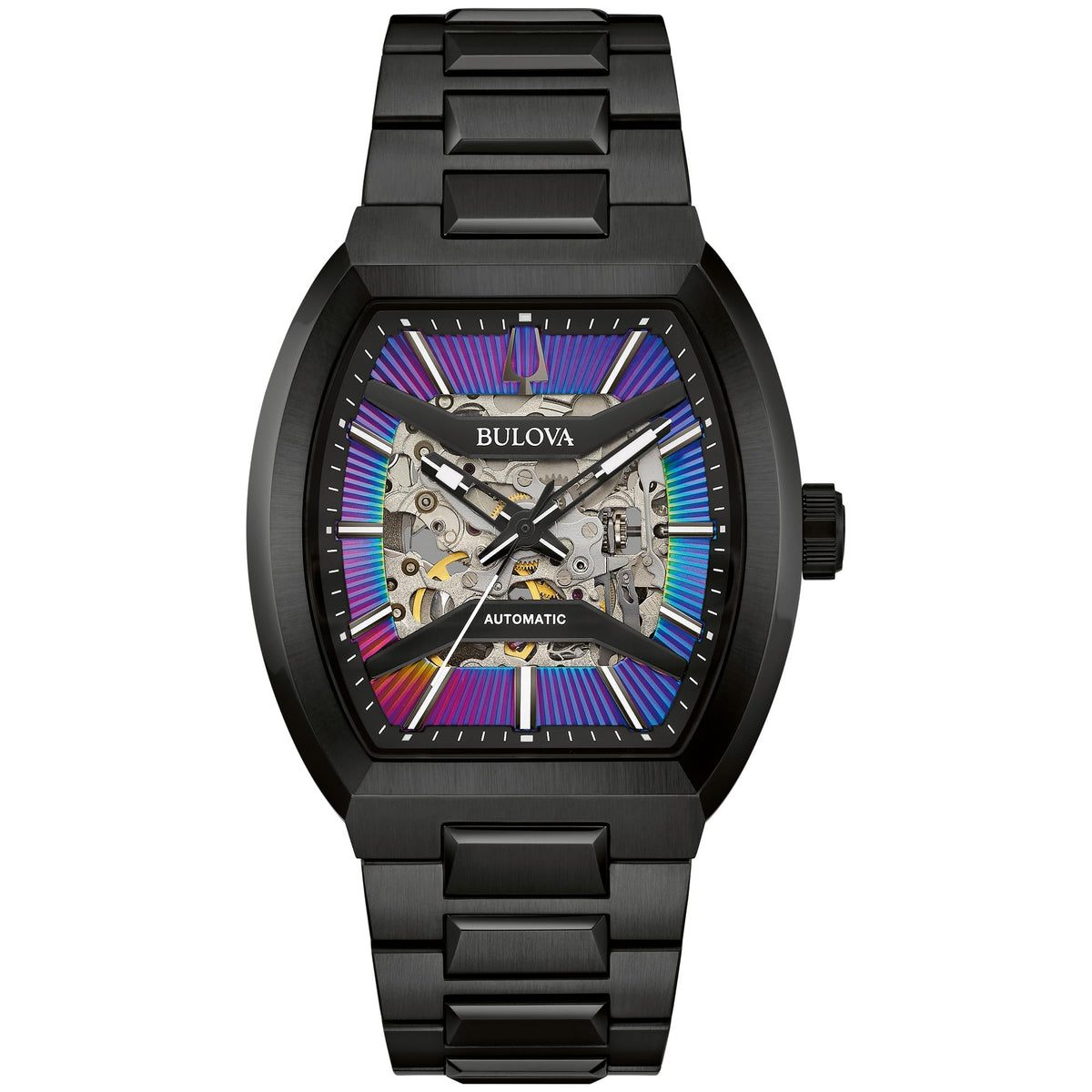 Automatic Multicolor Dial Black Stainless Steel Watch 40mm V1758