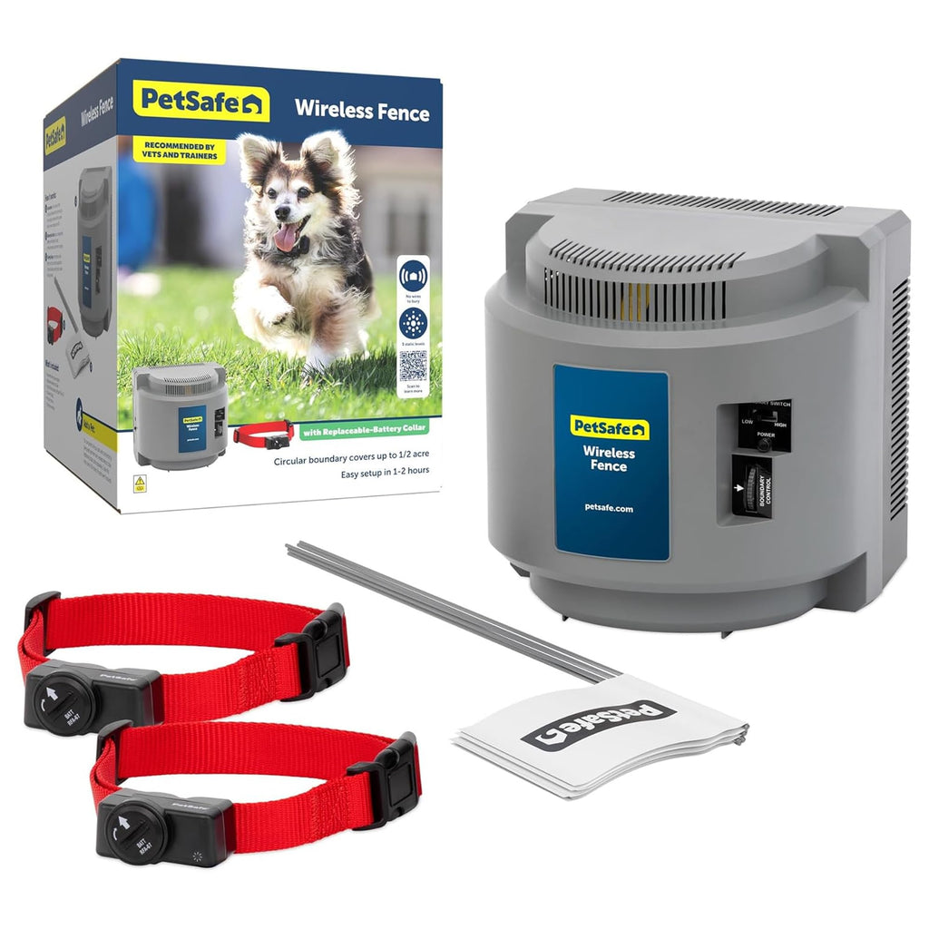 Wireless Pet Containment System, 2 Dogs, Up to 1/2 Acre A328224