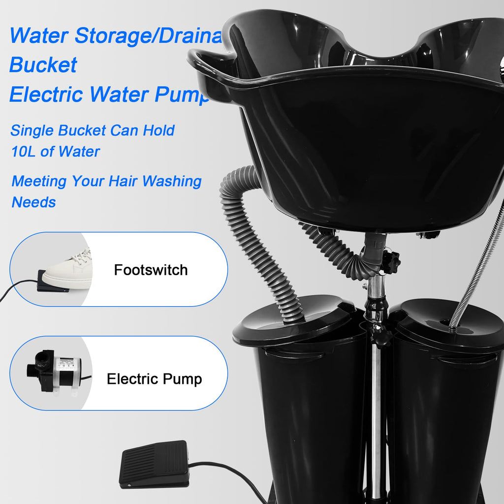 Portable Shampoo Bowl with Electric Pump X2025