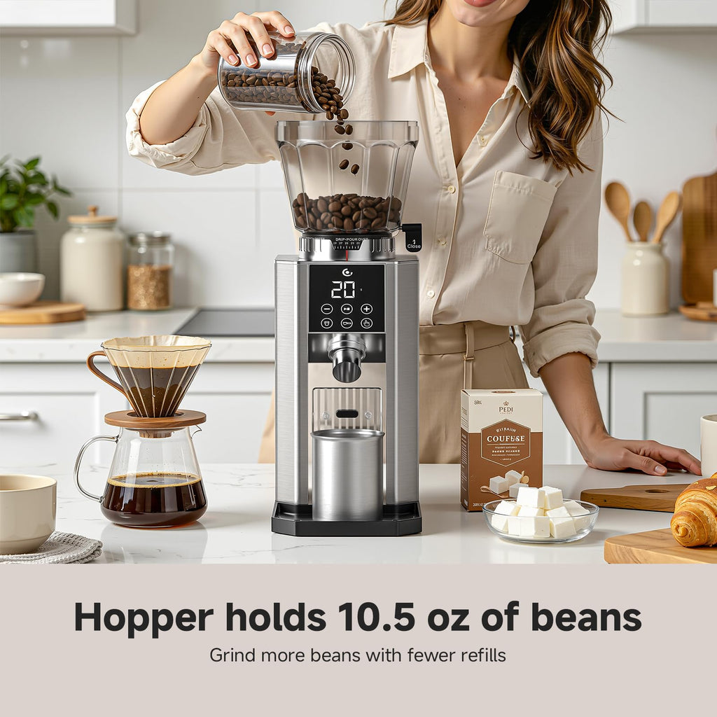 Conical Burr Coffee Grinder with 45 Grind Settings W419