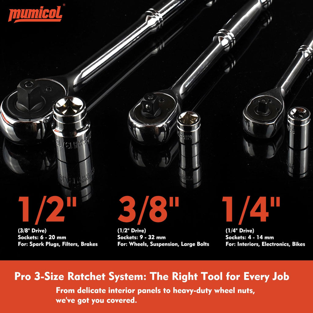 320-Pcs Mechanic Tool Set with 72-Tooth Ratchet Z8011
