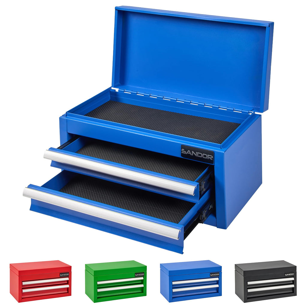 Blue Metal Tool Chest with 2 Drawers P83475
