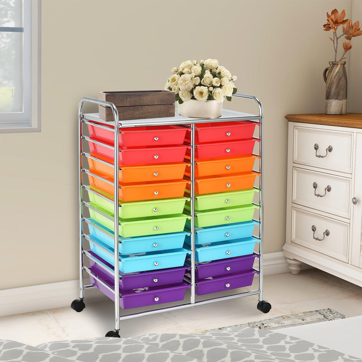 12 Drawer Rolling Storage Cart G126218
