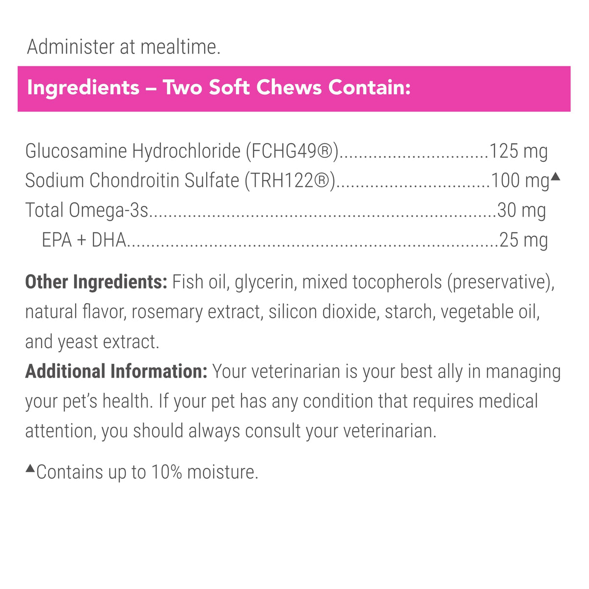 Joint Health Supplement for Cats, Soft Chews, 60ct Z92314