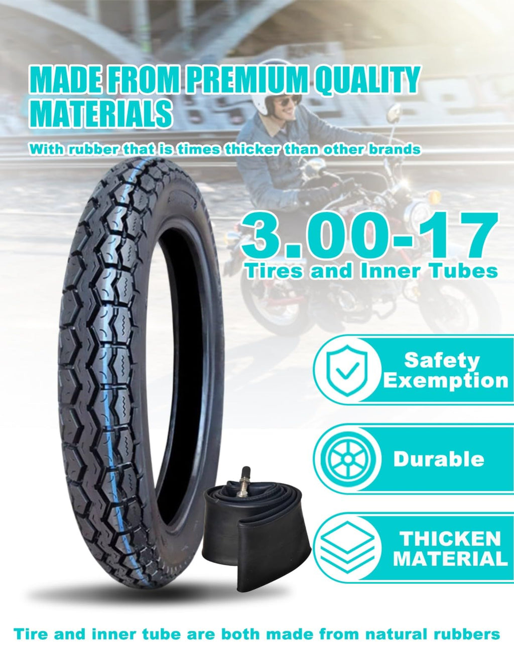 17 Dirt Bike Tire and Tube Set K12912