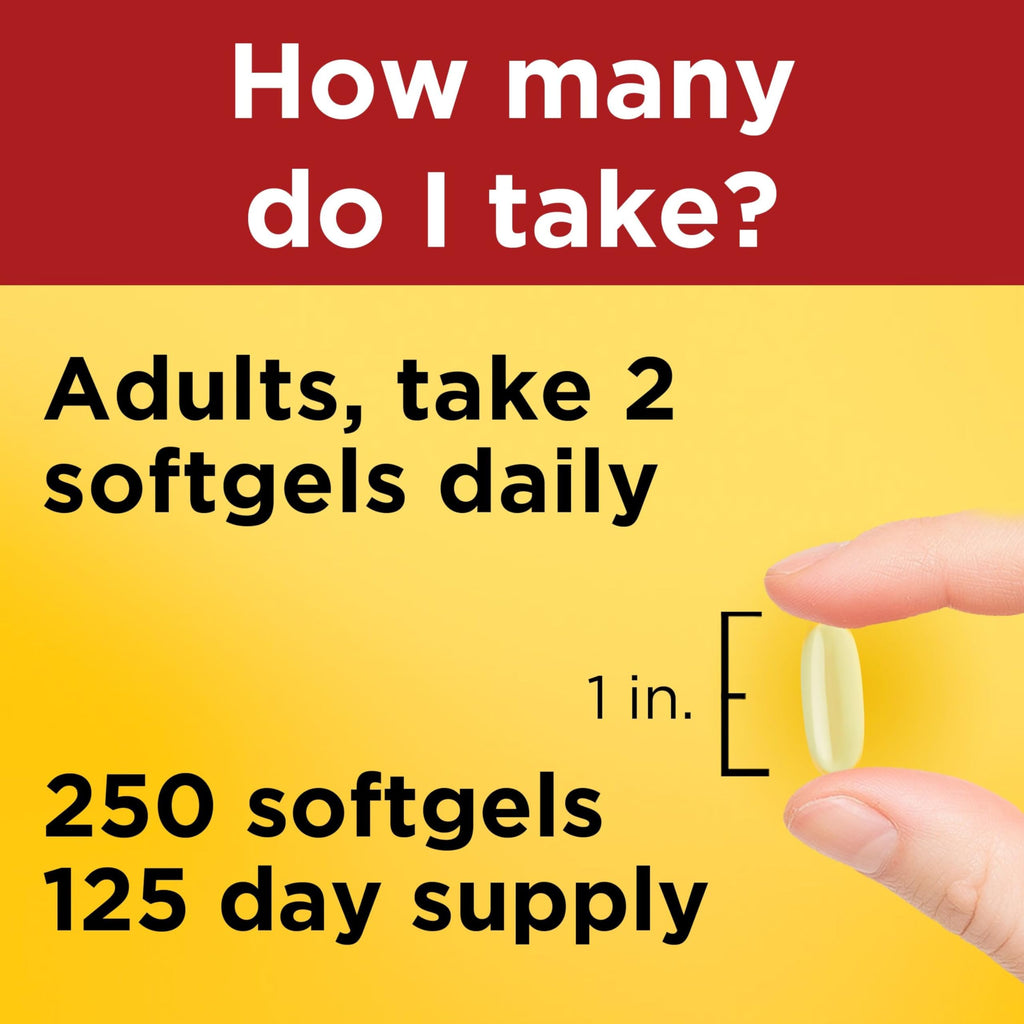Fish Oil Omega 3 Supplements 1000mg Softgels Y49628