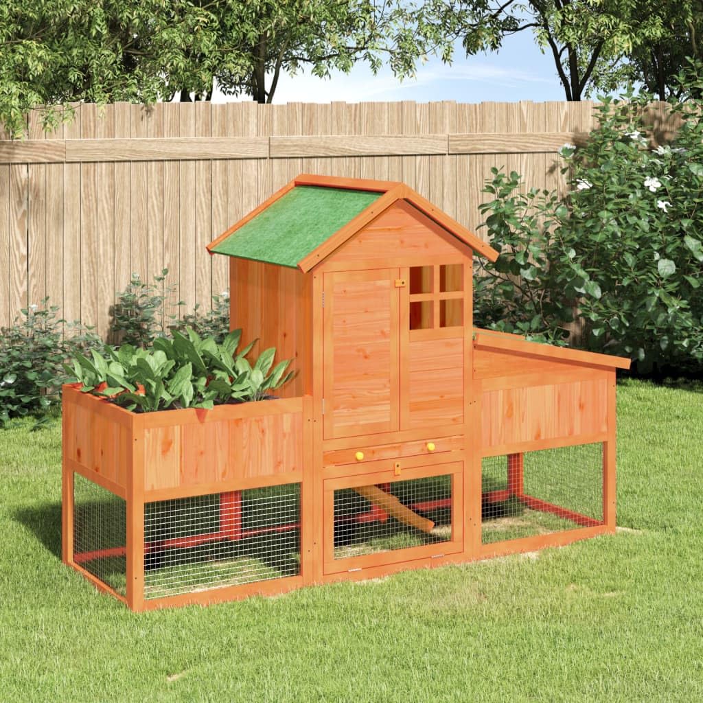 Wooden 2-Tier Rabbit Hutch K13338