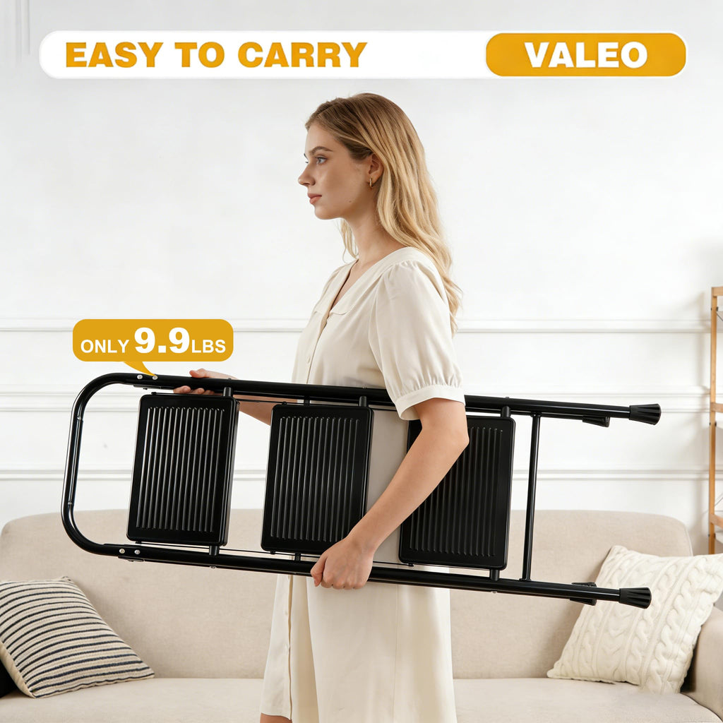 3 Step Folding Ladder with Anti-Slip Pedal W909497