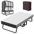 Folding Bed with Mattress and Storage Cover, Twin Size, 5-inch Memory Foam Mattress S24586