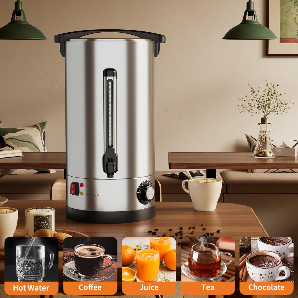 10L Double Wall Stainless Steel Coffee Urn U28841