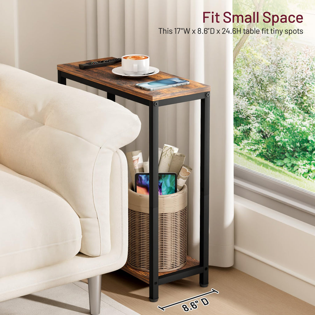 Narrow 2 Tier Side Table E73061