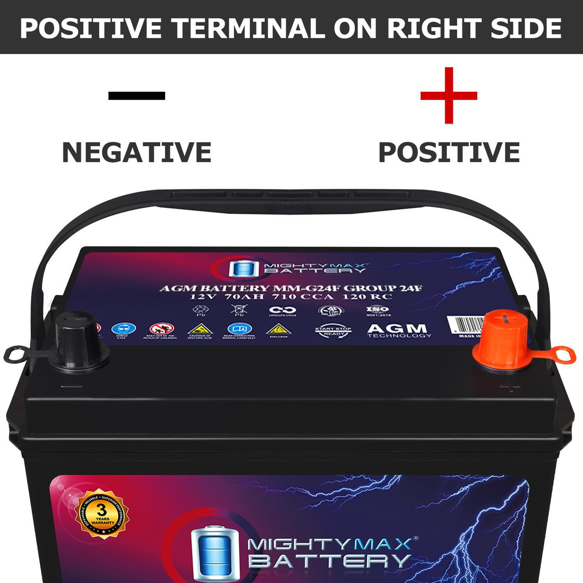 12V 70Ah AGM Replacement Battery L43917