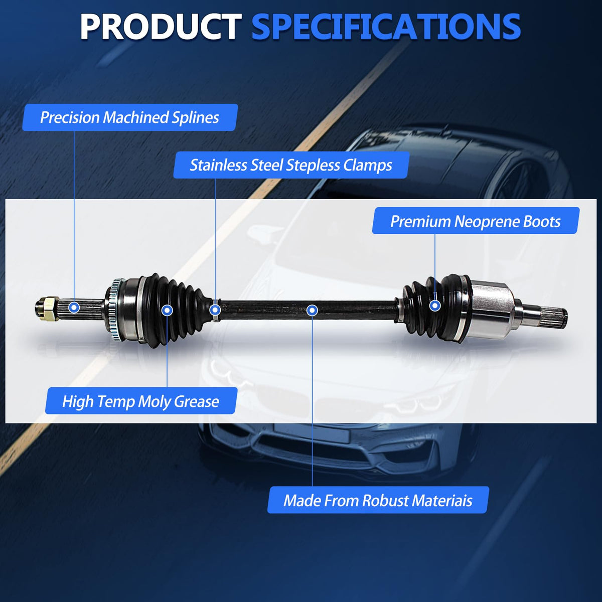 CV Axle Shaft Assembly A81205