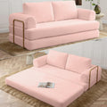 Pink Convertible Sleeper Sofa Bed N791