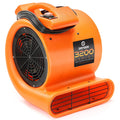 2 Speed 1/2 HP Orange Air Mover Floor Fan B6770
