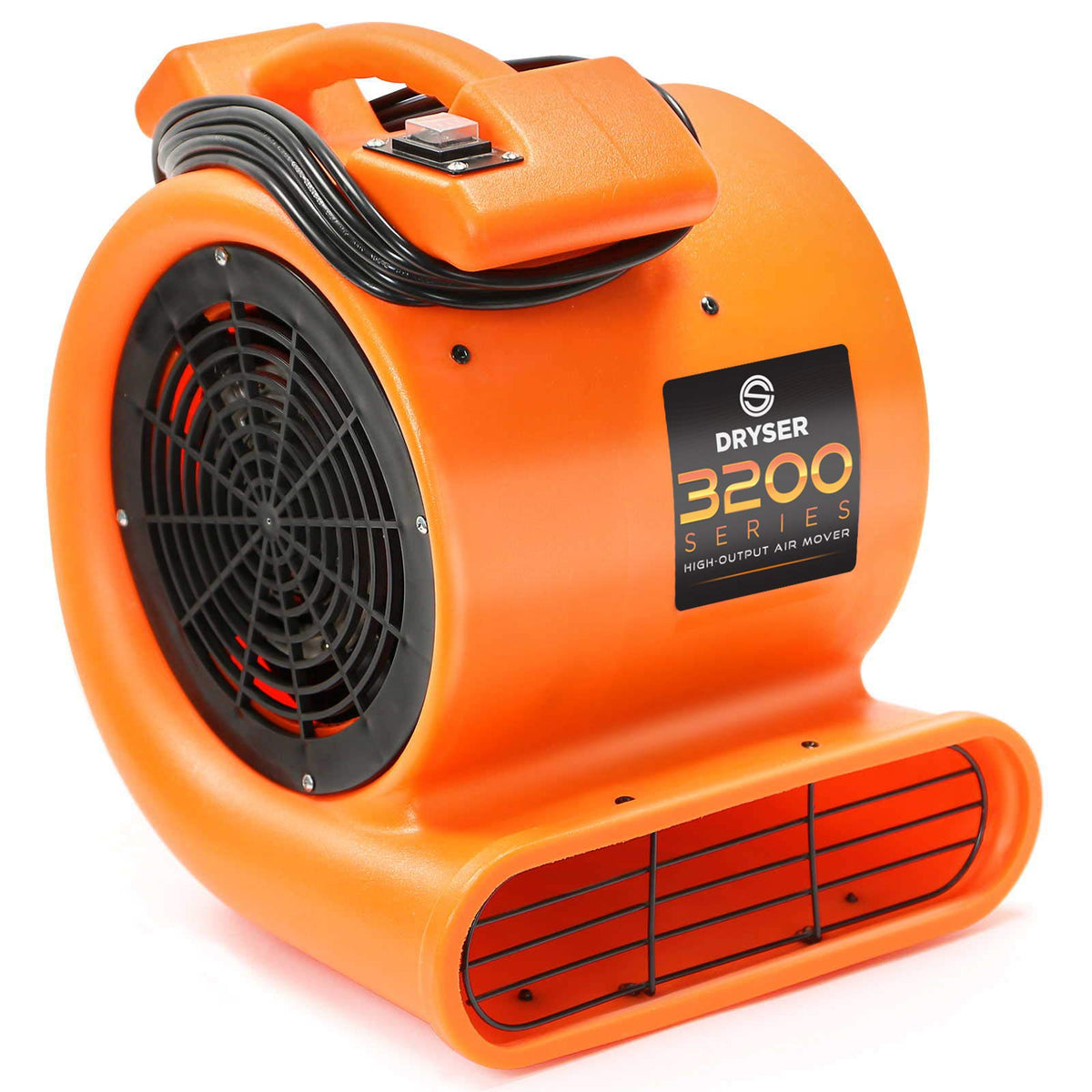 2 Speed 1/2 HP Orange Air Mover Floor Fan B6770