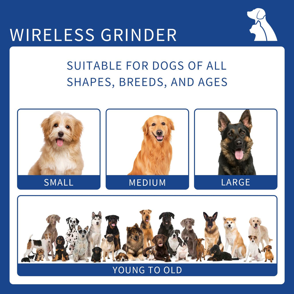Rechargeable 9-Speed Adjustable Ultra Quiet Electric Dog Nail Grinder A4500
