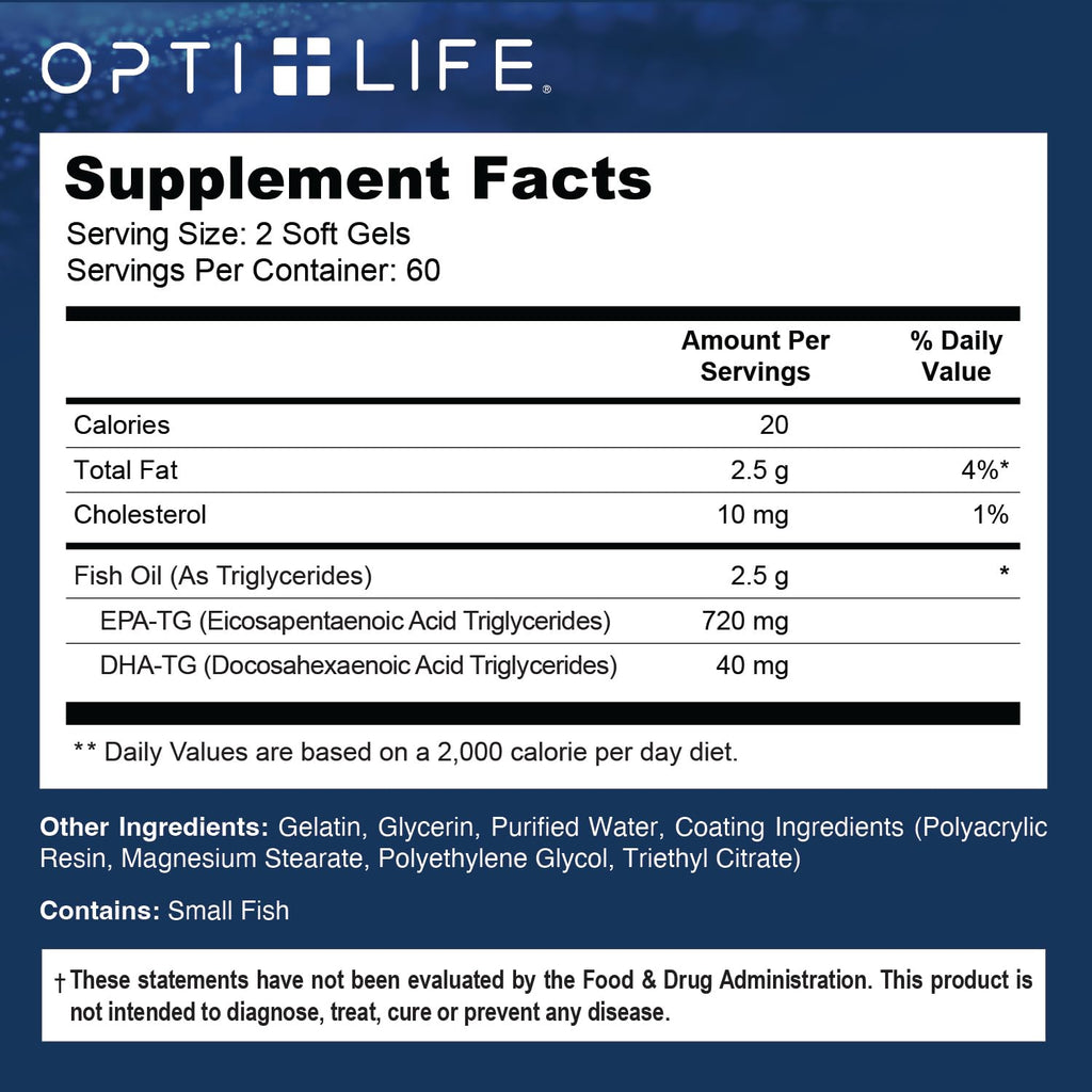 Omega 3 Fish Oil 1200mg Softgels 120 Ct Y325701