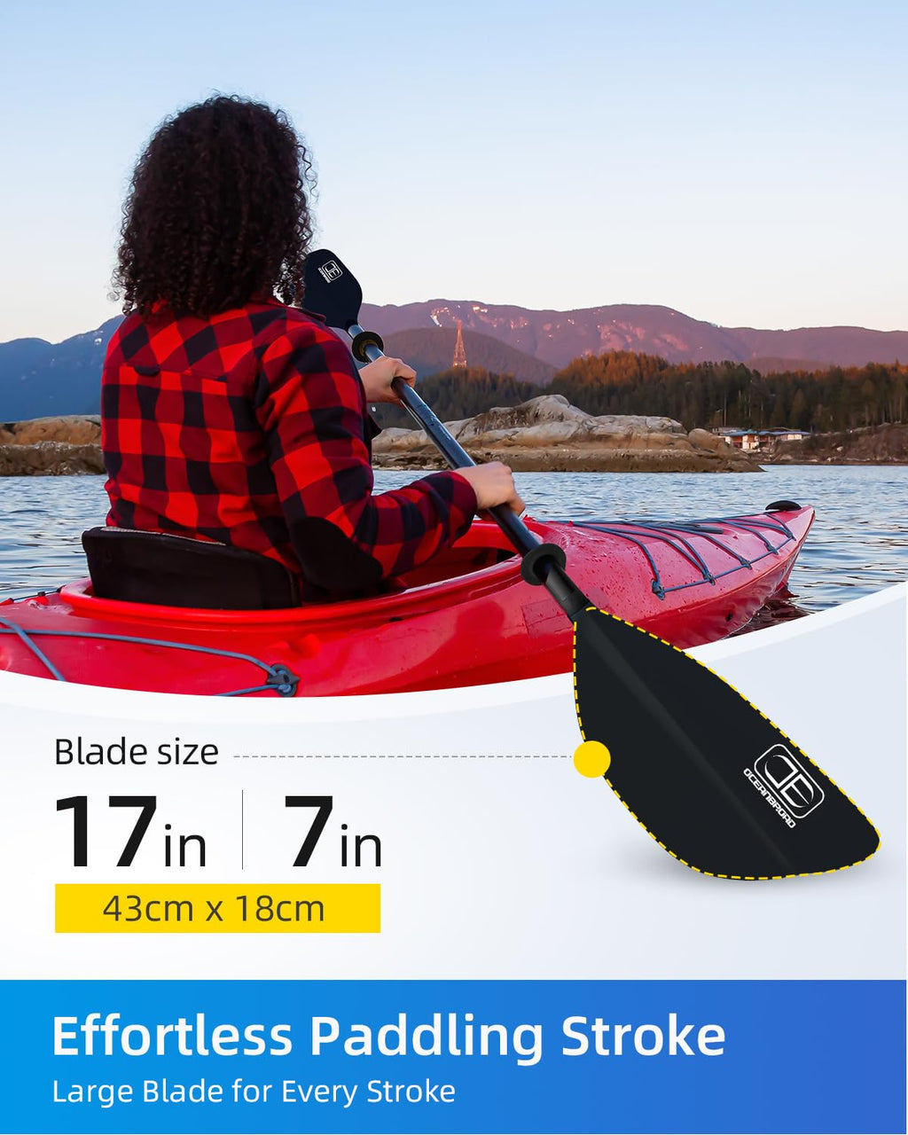 4 Piece Kayak Paddle Alloy Shaft N632