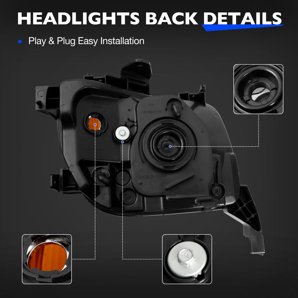 Halogen Headlight Assembly E166