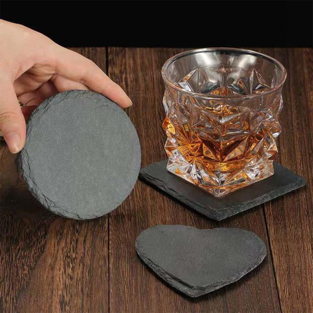 Natural Stone Drink Coasters Set Z48042