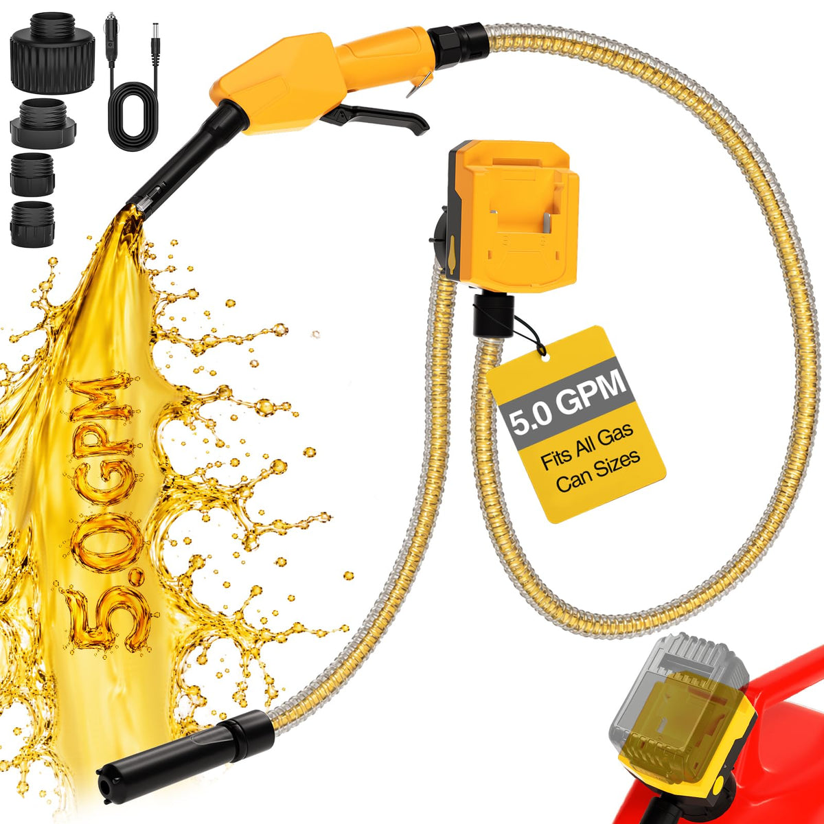 Cordless Fuel Transfer Pump with Auto-Stop Nozzle R237965