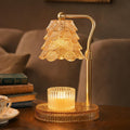 Candle Warmer Lamp with Timer Dimmer, Adjustable Height Glass Lamp A4115