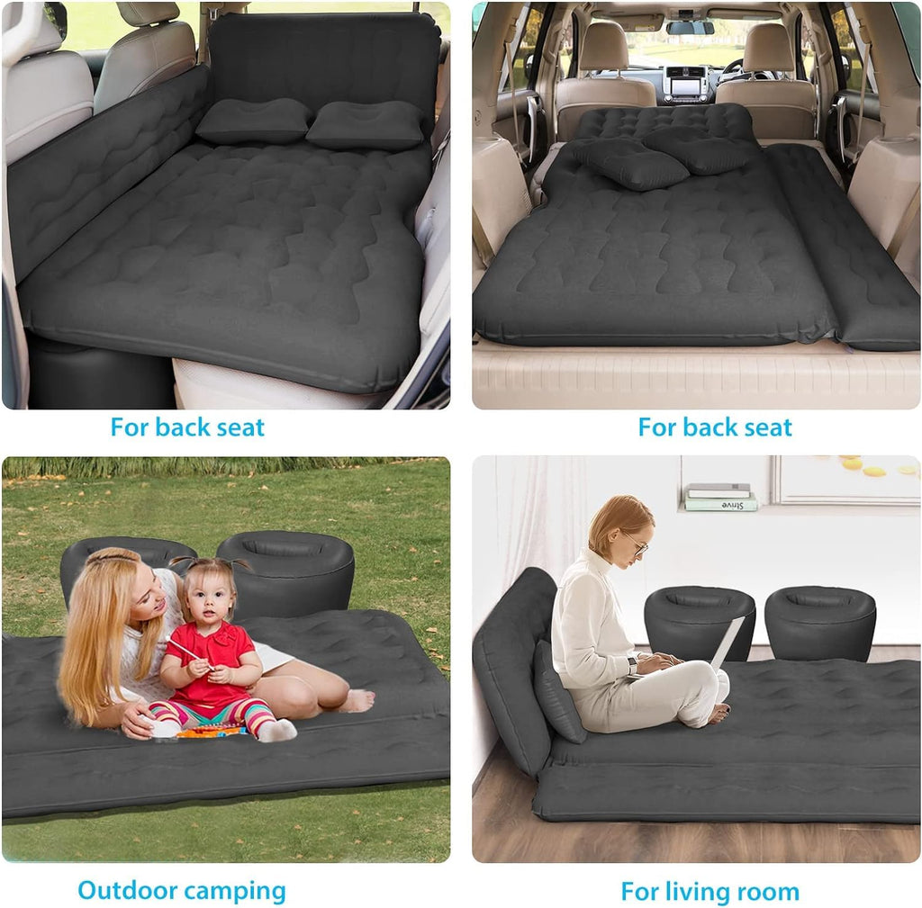 Black Car Air Mattress with Electric Pump L872507