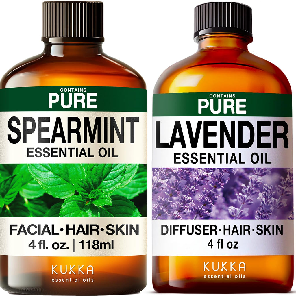 Spearmint & Lavender Essential Oil Set 2x4 fl oz D992503