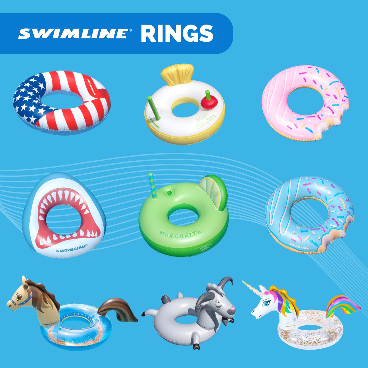 Inflatable Vinyl Pool Ring A2881