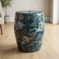 Ceramic Garden Stool Drum Side Table Plant Stand B315