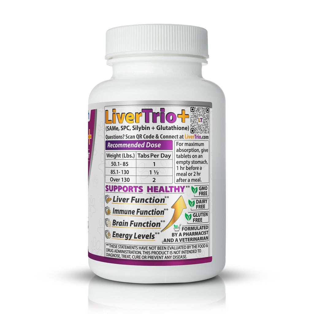 Liver Support Supplement for Large Dogs Chewable Tablets 30Ct J7350