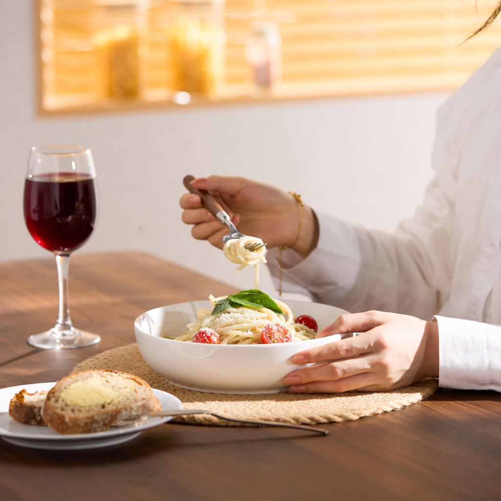 White 40 oz Pasta Bowls Set of 4 K6894