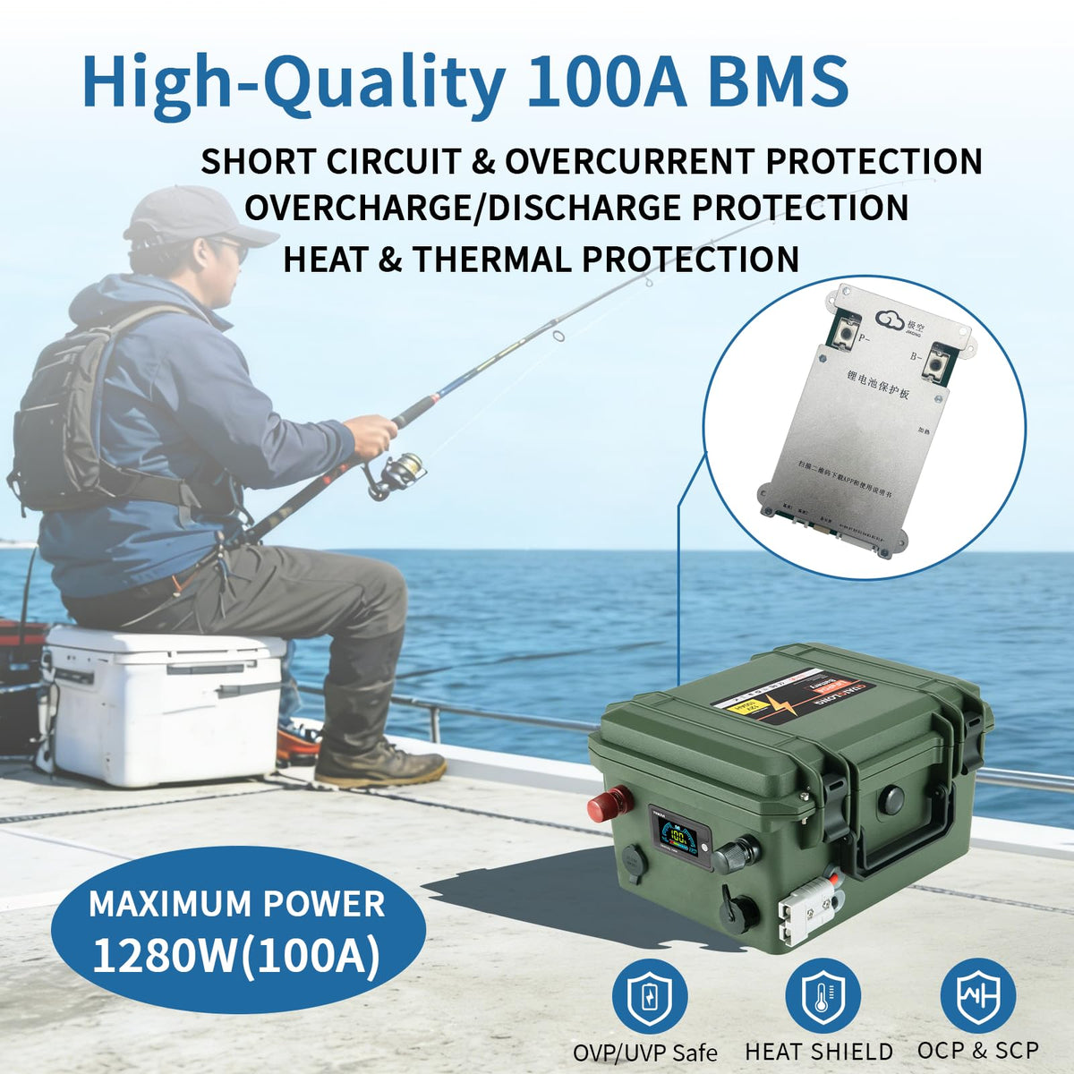 12V 100Ah LiFePO4 Deep Cycle Battery G339709