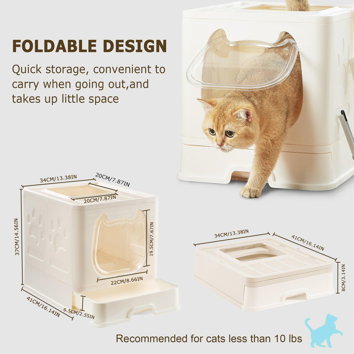 Covered Cat Litter Box with Lid R54795