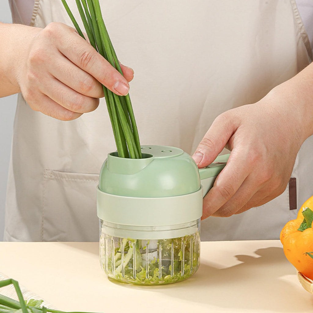 4 in 1 Handheld Electric Vegetable Cutter Set L600904