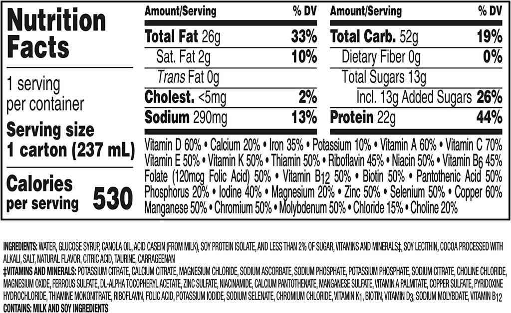 Very High Calorie Nutritional Drink Variety Pack, 12 Count P3961