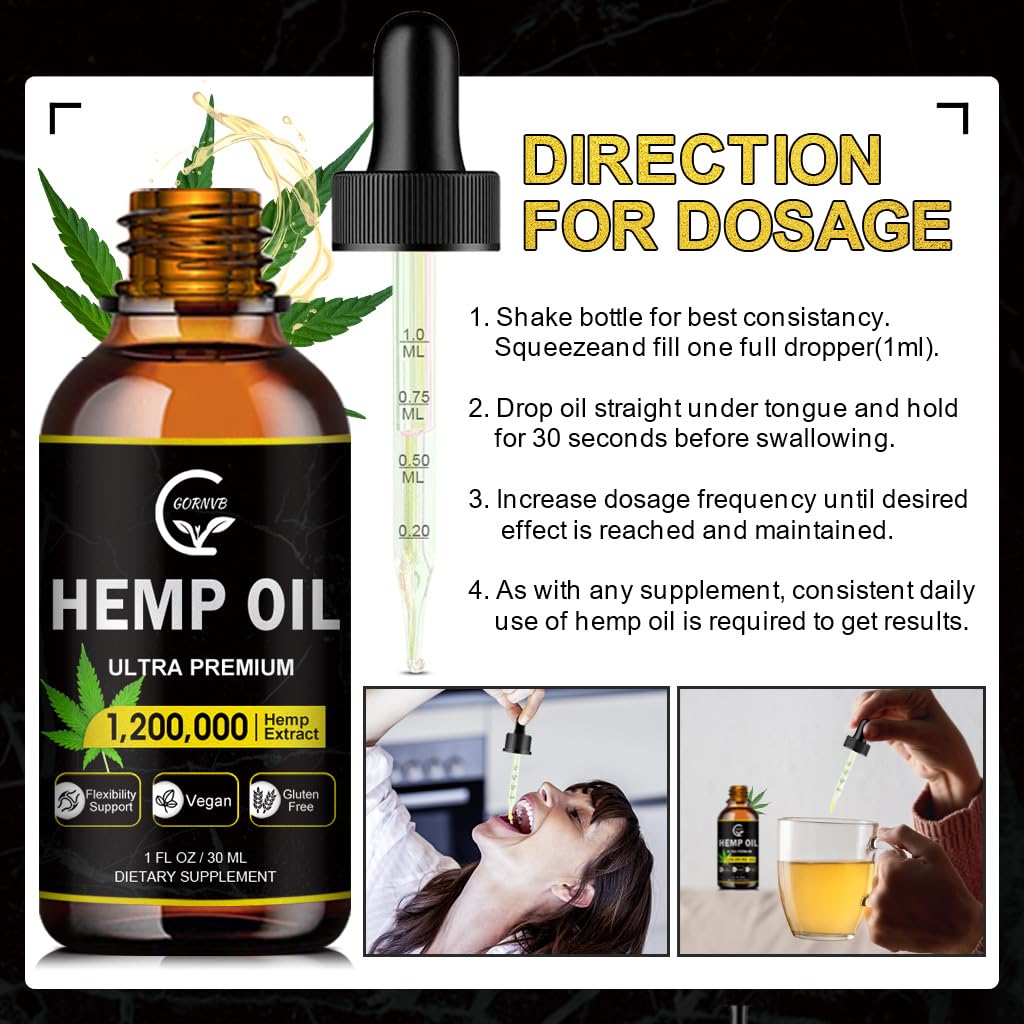High Potency Hemp Oil 2-Pack K409709