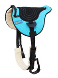 Turquoise Fleece Padded Bareback Pad with Cinch I134