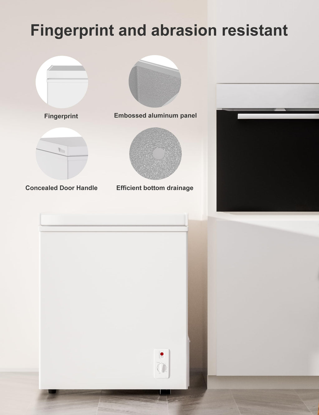 3.5 Cu. Ft White Chest Freezer J63983