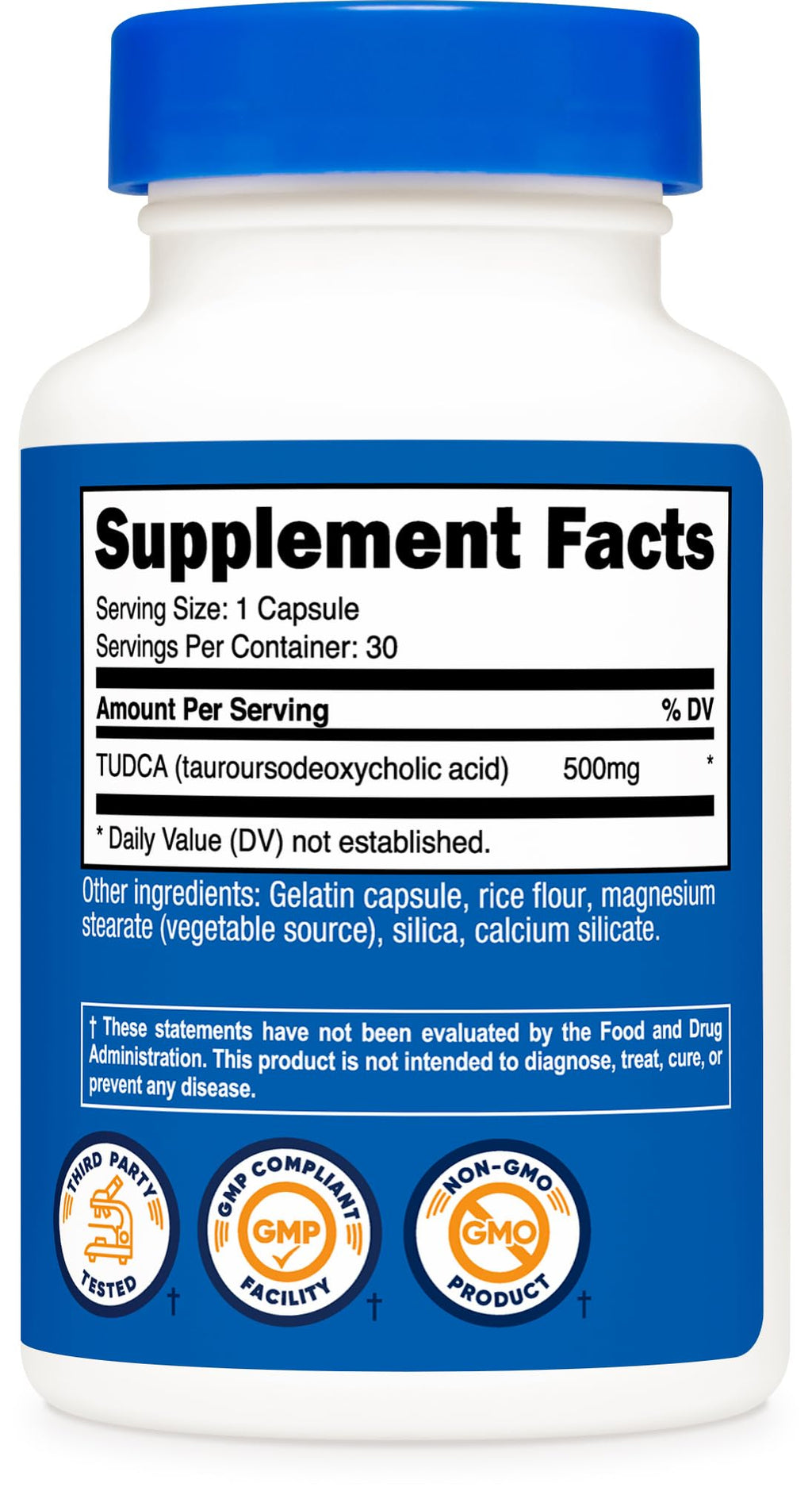 Tudca 500mg 30 Capsules Gluten Free Y5269