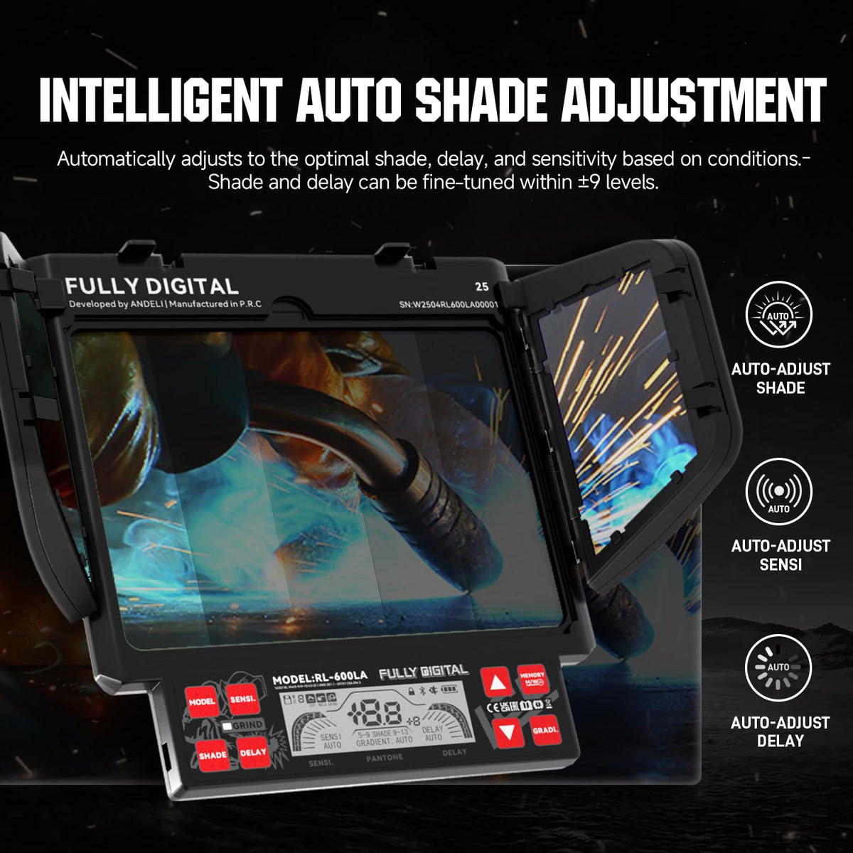 Intelligent Auto-Shade Welding Helmet Z603036