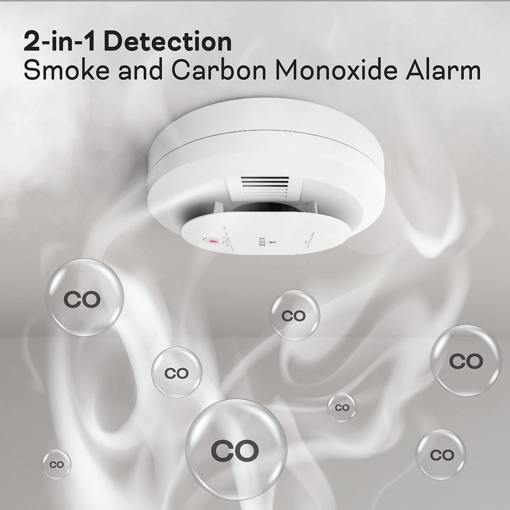 Hardwired Smoke & Carbon Monoxide Detector with Battery Backup, 2 Count Y461767