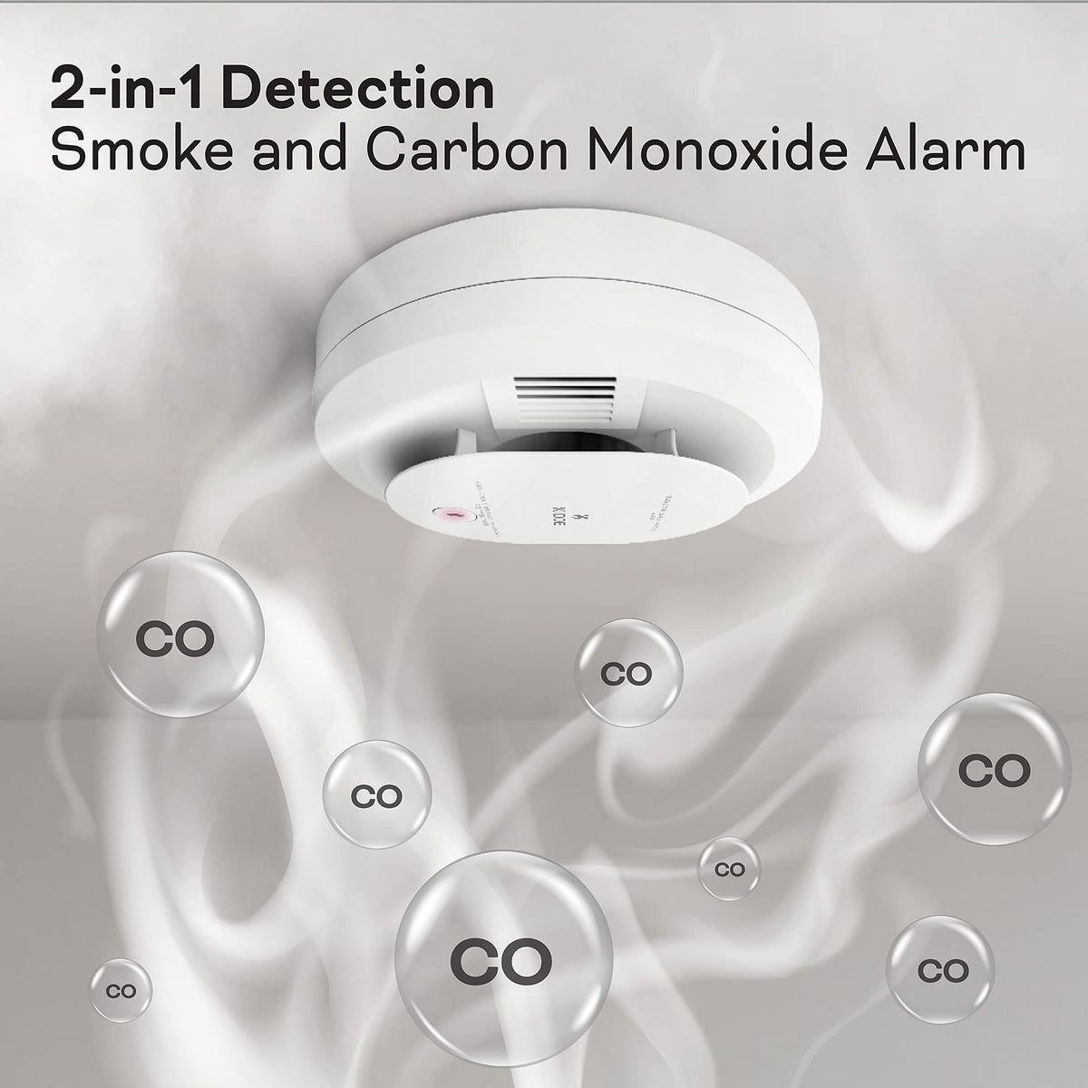 Hardwired Smoke & Carbon Monoxide Detector with Battery Backup, 2 Count Y461767