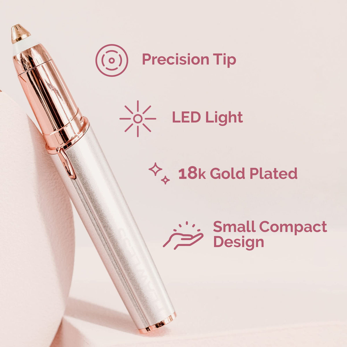 Electric Eyebrow Razor with LED Light M825634