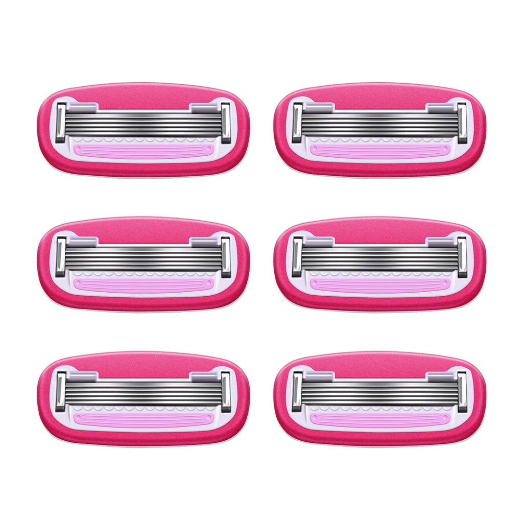 5-Blade Razor Refills, 6 Cartridges (Pack of 2) P489