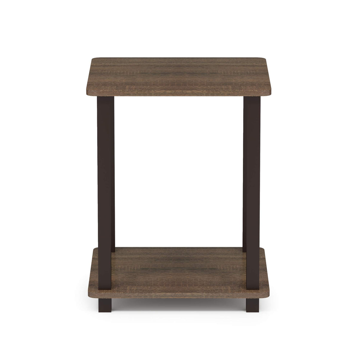 Set of 2 End Table Walnut Brown G4478